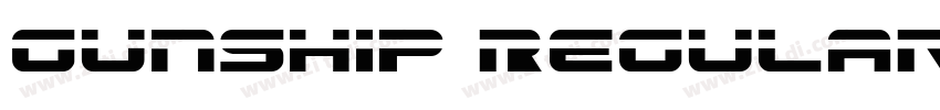 Gunship Regular字体转换